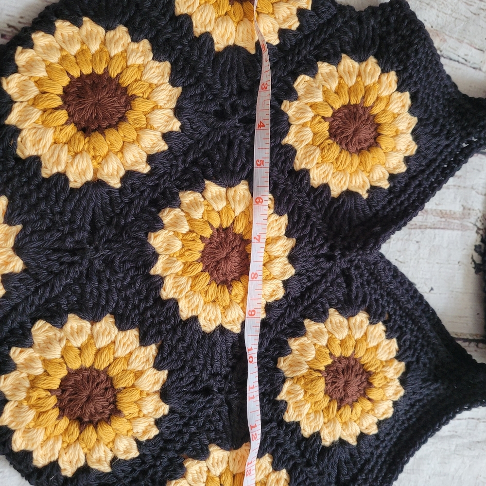 New cotton sunflower shoulder bag - Picture 17 of 17